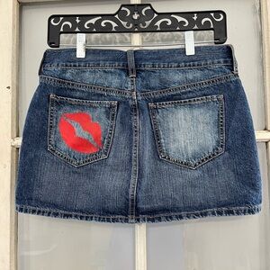 Old Navy Denim Mini Skirt , size 4 reg., up cycled